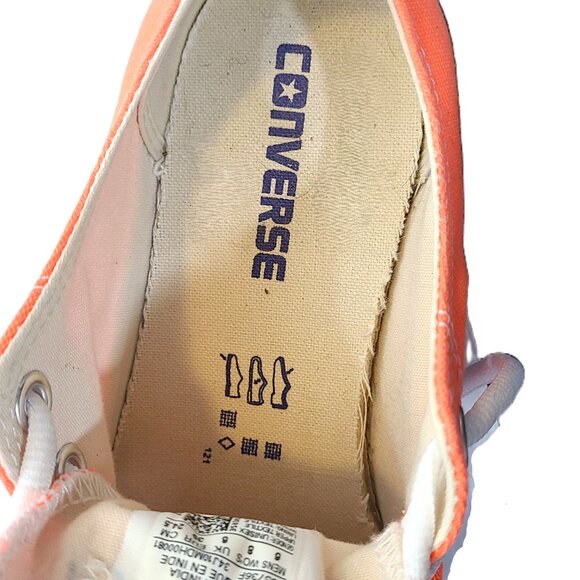 NWOB Converse All Star sz W8 M6 Orange Sneakers Athletic Shoes Chuck Taylors - Picture 5 of 11